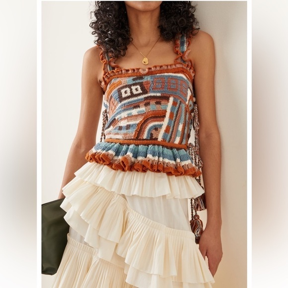 Ulla Johnson Luisa Crochet Handmade Top - Picture 2 of 13